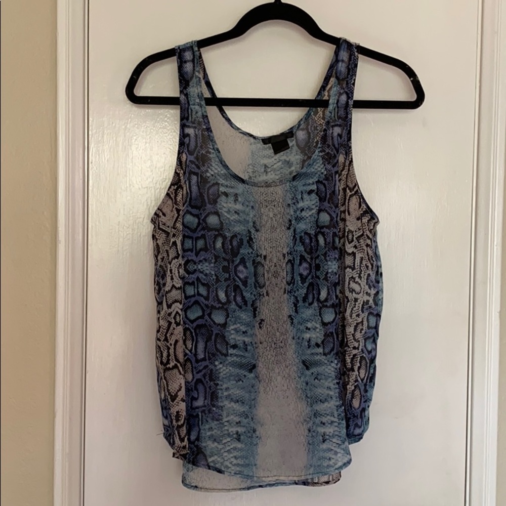 Aqua (Bloomingdales) Snake Print Tank Top